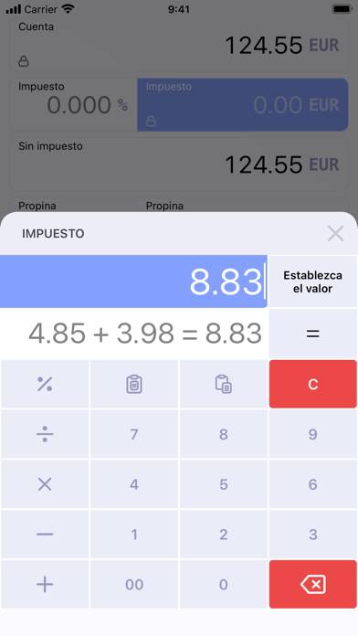 Ultimate Tip Calculator Captura de pantalla de la aplicación