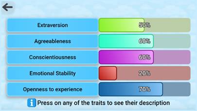 The Big Five Personality Test App screenshot