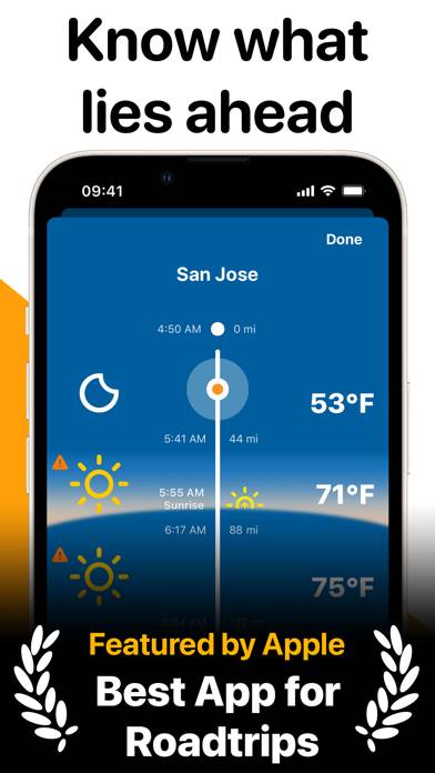 Weather on the Way Captura de pantalla de la aplicación #3