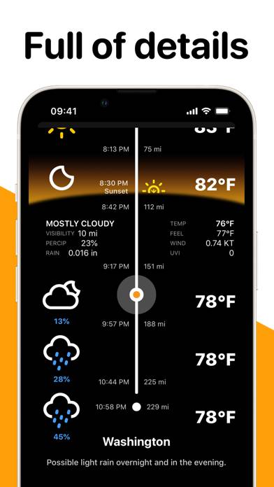 Weather on the Way Captura de pantalla de la aplicación #6