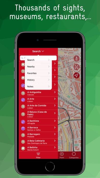 Lisbon Offline App screenshot