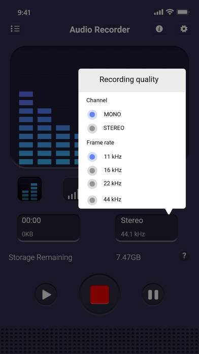 Voice recorder & editor Pro Captura de pantalla de la aplicación #3