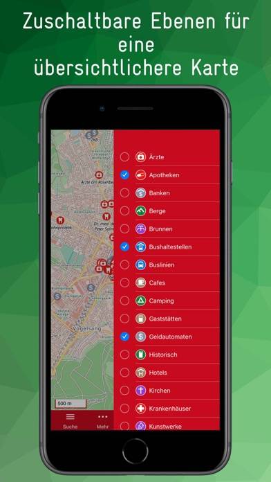 Zürich Offline Karte App-Screenshot