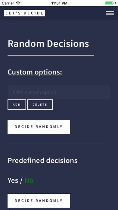 Let's Decide App-Screenshot