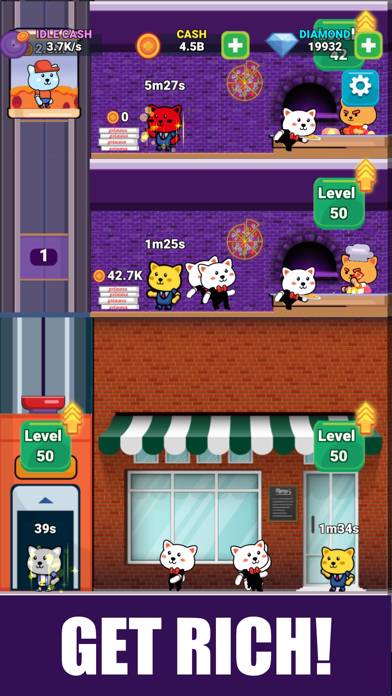 Cat's Pizzeria Tycoon Schermata dell'app #3