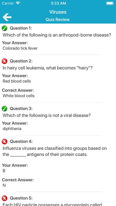 Medical Microbiology Quiz Captura de pantalla de la aplicación #4