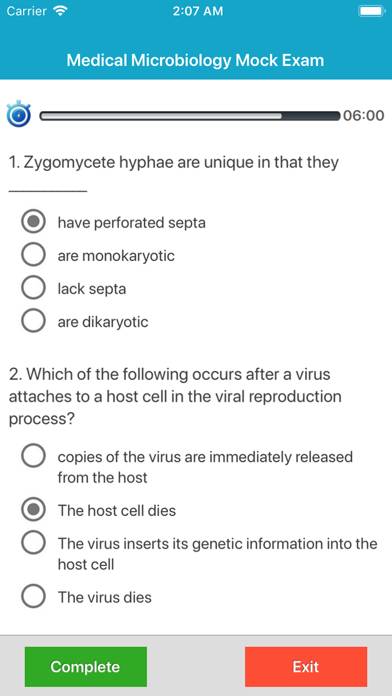 Medical Microbiology Quiz Captura de pantalla de la aplicación #6