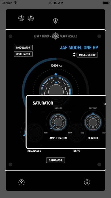 JAF Model One Schermata dell'app