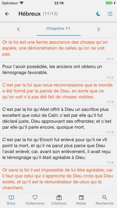 Sainte Bible facile à lire Capture d'écran de l'application