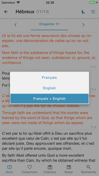 Sainte Bible facile à lire Capture d'écran de l'application