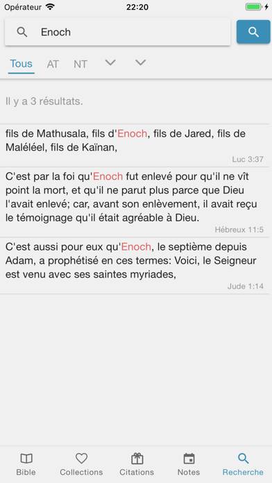 Sainte Bible facile à lire Capture d'écran de l'application