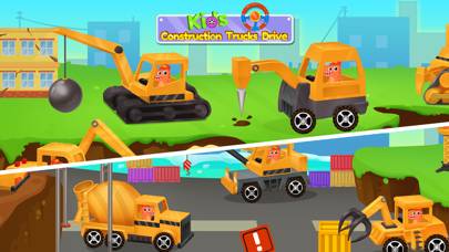 Kids Construction Trucks Drive App screenshot #1