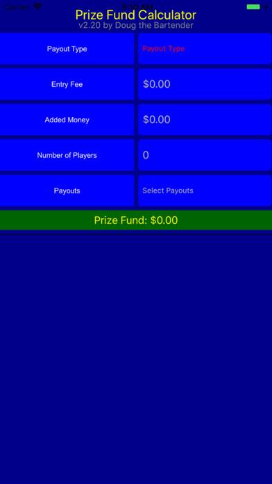 Prize Fund Calculator App screenshot #2
