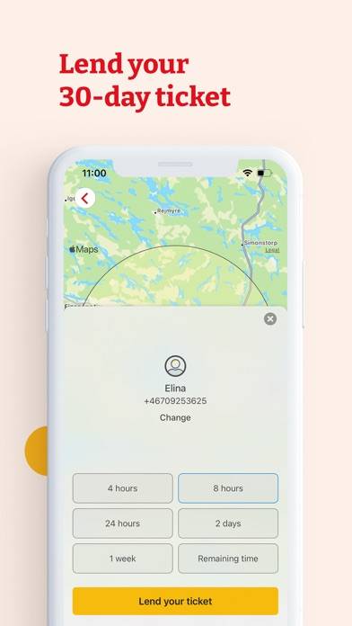 Östgötatrafiken App skärmdump