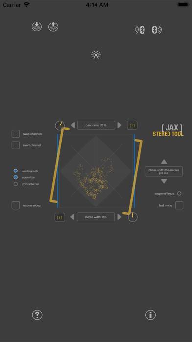 JAX Stereo Tool (AU) App screenshot