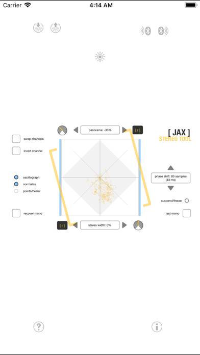 JAX Stereo Tool (AU) App screenshot