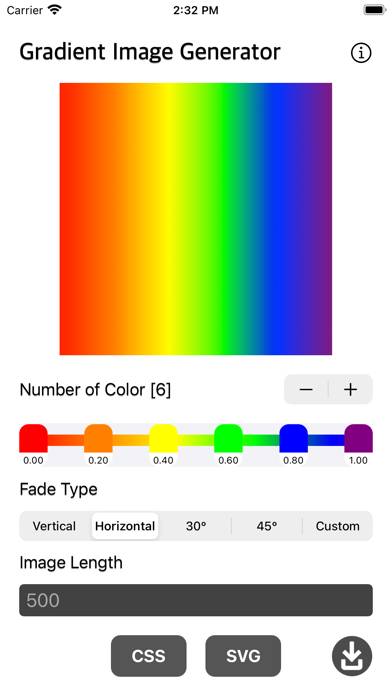 Gradient Image Generator Capture d'écran de l'application