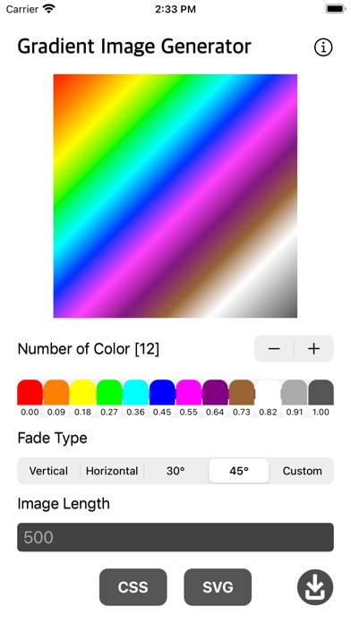 Gradient Image Generator Capture d'écran de l'application