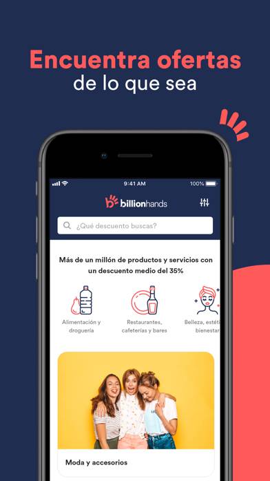 Cupones descuento BILLIONHANDS Descargar