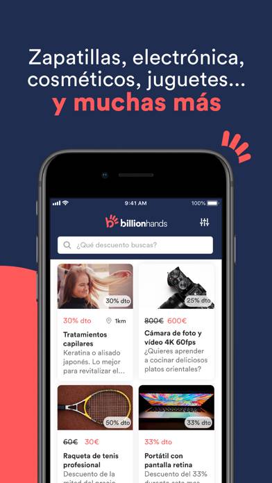 Cupones descuento BILLIONHANDS Captura de pantalla de la aplicación