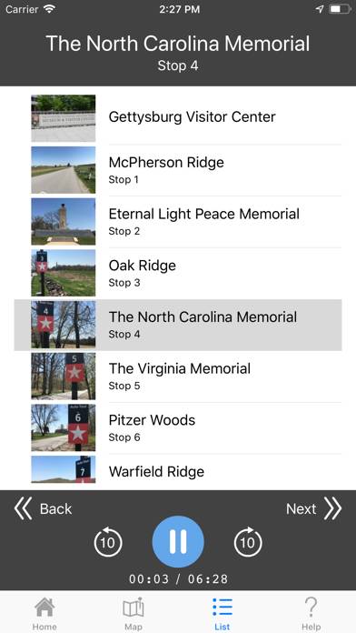 Gettysburg Audio Tour App screenshot #3