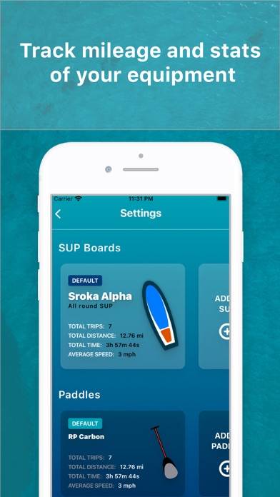 SUP Tracker Schermata dell'app #5