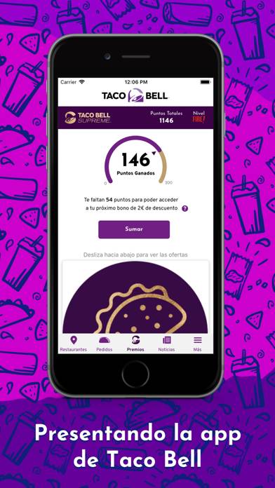 Taco Bell España captura de pantalla