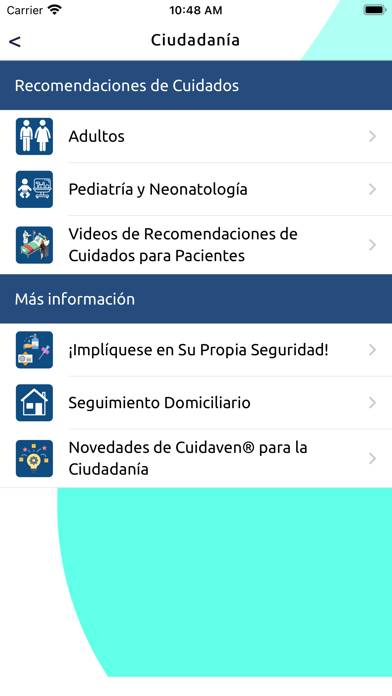CuidaVen Captura de pantalla de la aplicación #3