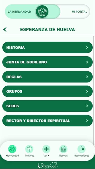 Hermandad Esperanza de Huelva Captura de pantalla de la aplicación