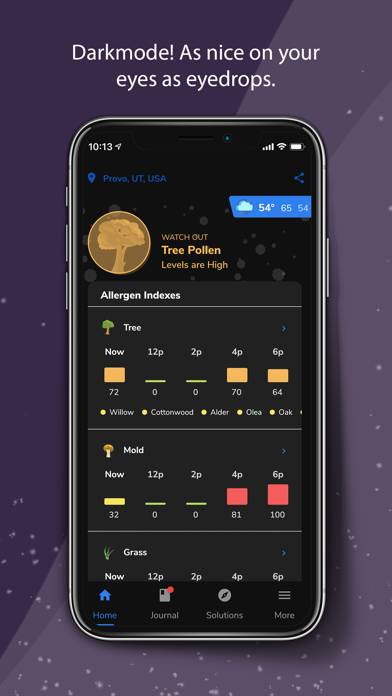 Pollen Wise App screenshot #1