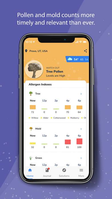 Pollen Wise App screenshot #2