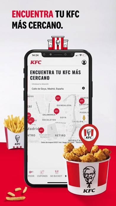 KFC España #PolloPollo Captura de pantalla de la aplicación