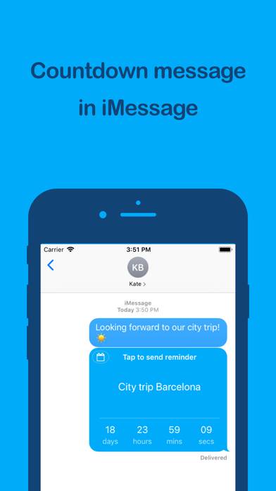 CountDown Message App screenshot #2