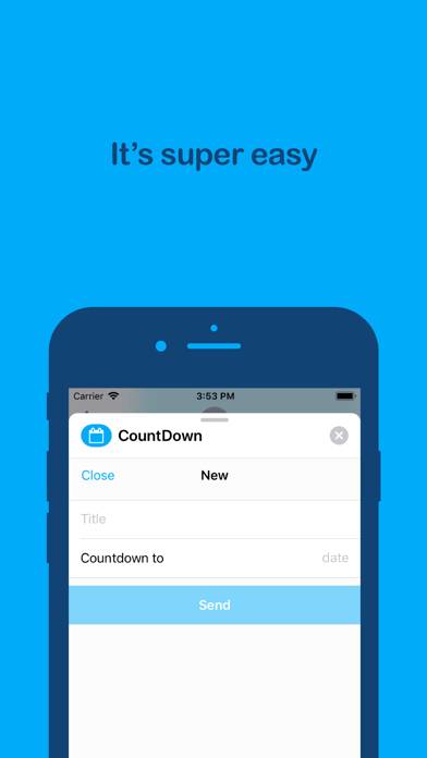 CountDown Message Capture d'écran de l'application #3