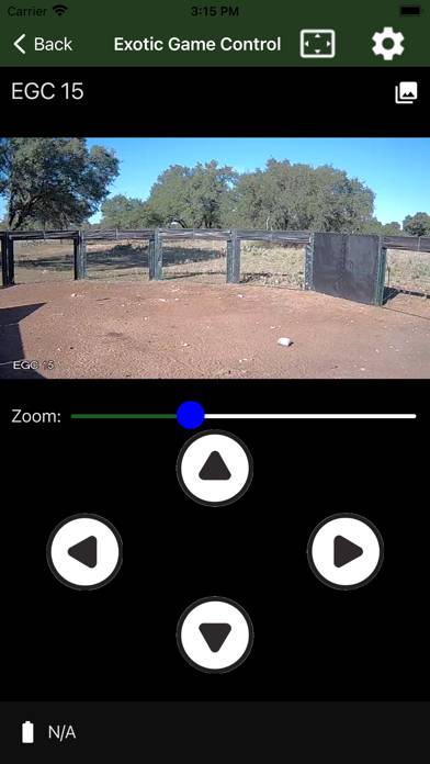 Exotic Game Control App screenshot