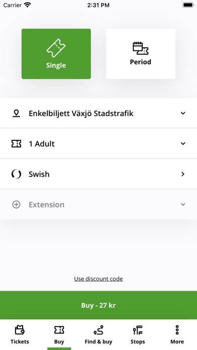 Länstrafiken Kronoberg App screenshot #1