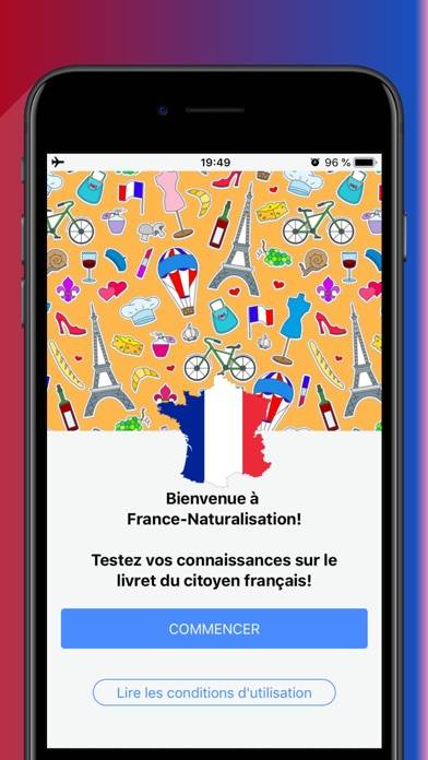 Téléchargement de l'application France Naturalisation
