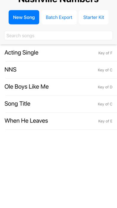Nashville Numbers Captura de pantalla de la aplicación #6