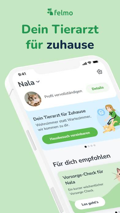 Felmo Mobiler Tierarzt App screenshot #1