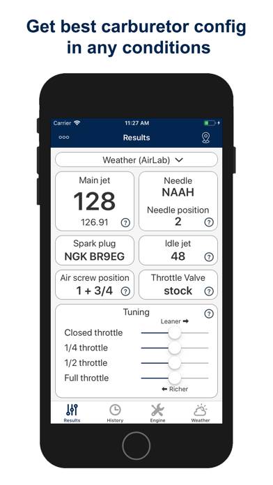 Jetting for Suzuki RM 2T Moto App screenshot #1