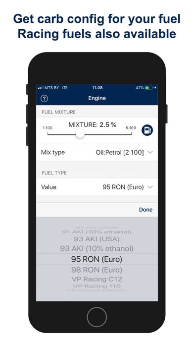 Jetting for Suzuki RM 2T Moto App screenshot #4
