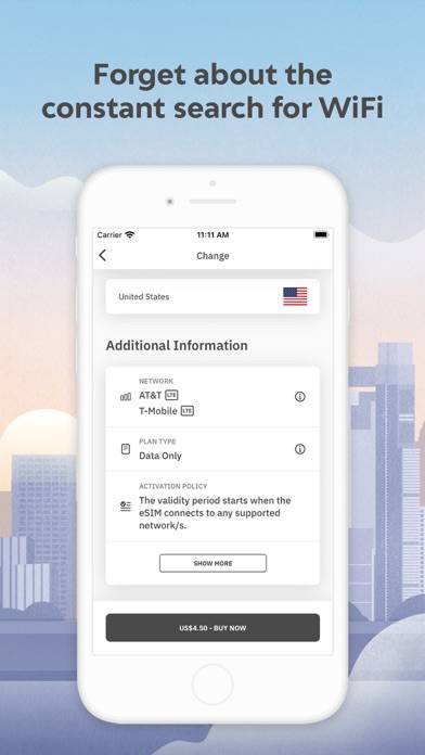 Airalo: eSIM Travel & Internet Schermata dell'app #3