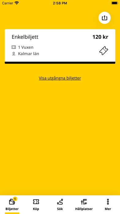 Kalmar länstrafik App skärmdump #1