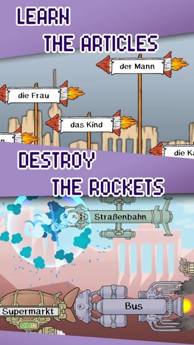 Der Die Das Rockets! Schermata dell'app #1