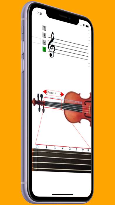 Violin Note Finder App screenshot #1