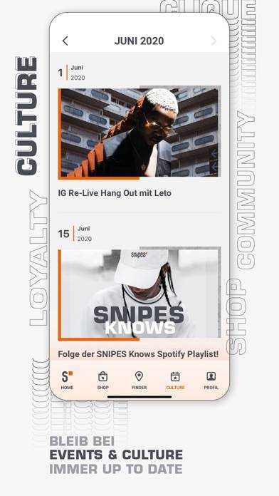 SNIPES App-Screenshot