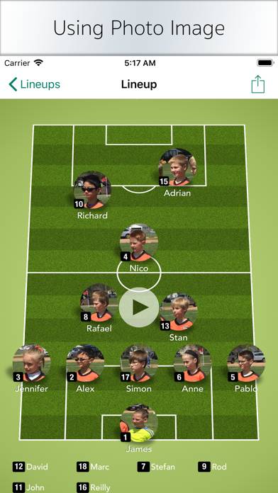 LineupMovie for Soccer Schermata dell'app #2