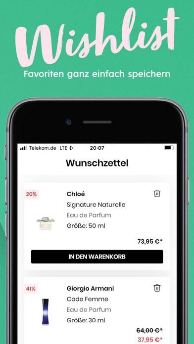 Flaconi App-Screenshot