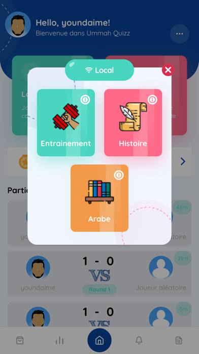 Ummah Quizz game screenshot