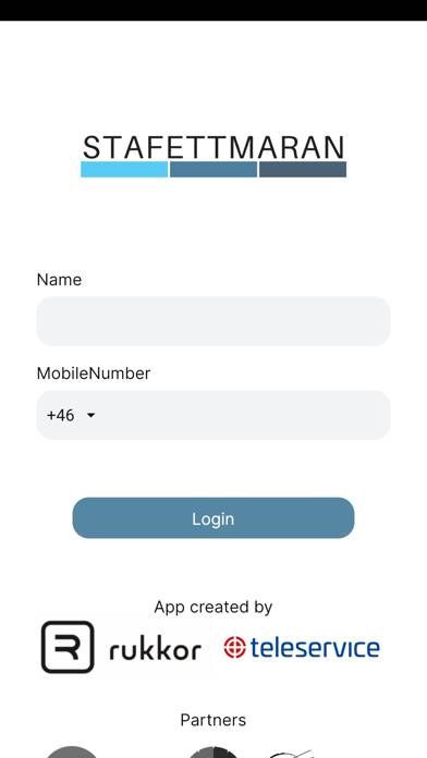 Stafettmaran App skärmdump
